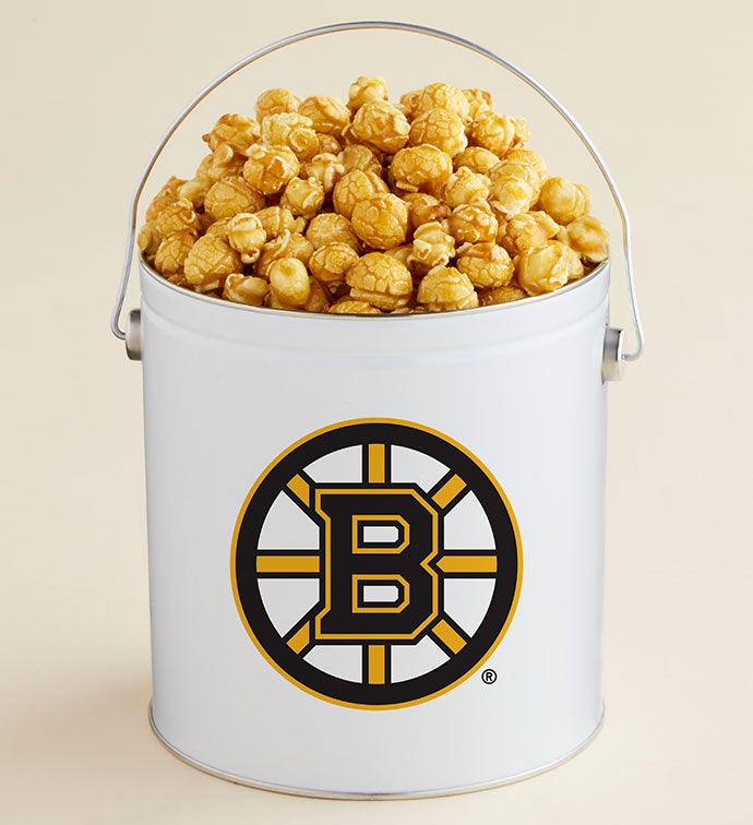 1 Gallon Boston Bruins   Caramel Popcorn Tin
